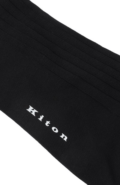 Мужские хлопковые гольфы KITON, арт. UCALZ27K0765H