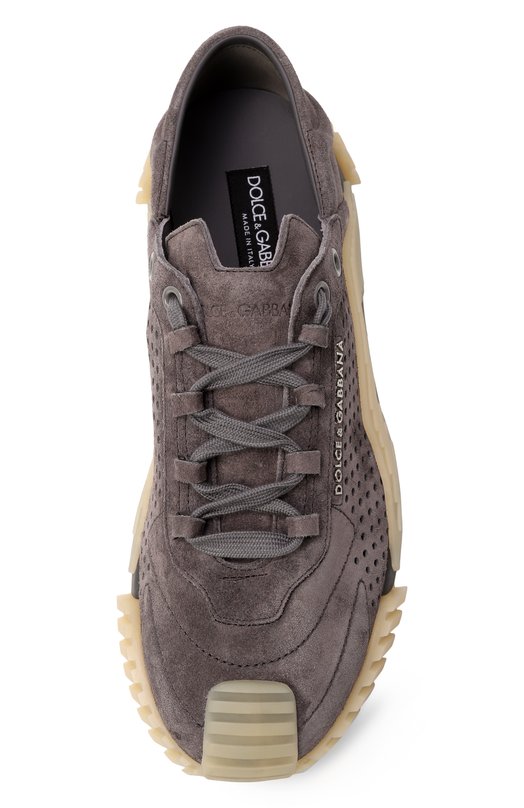 Замшевые кеды NS1 Dolce & Gabbana CS2286/AS707 Серый  CS2286/AS707 Фото 6