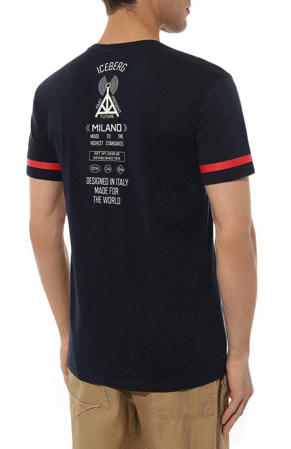 Хлопковая футболка ICEBERG, арт. ICE4MTS02, фото 4