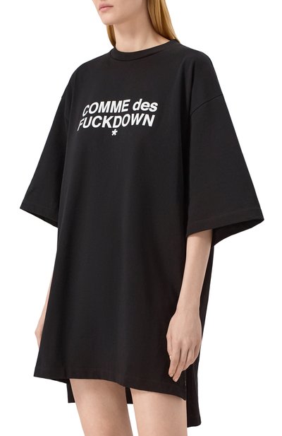 Хлопковое платье COMME DES FUCKDOWN, арт. CFABW01208, фото 3