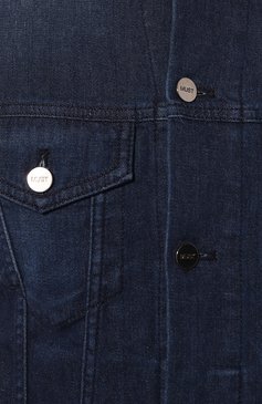 Мужская джинсовая куртка MUST темно-синего цвета, арт. S0AVE/919/W2 | Фото 5 (Рукава: Длинные; Кросс-КТ: Деним; Материал сплава: Проставлено; Материал внешний: Хлопок, Деним; Драгоценные камни: Проставлено; Длина (верхняя одежда): Короткие; Стили: Кэжуэл)