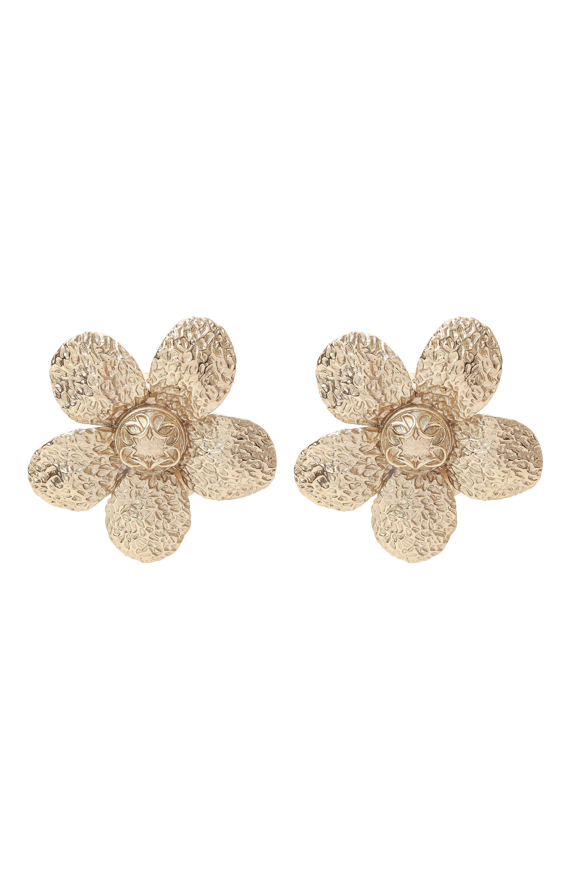 Клипсы ELIE SAAB золотого цвета по цене 38700 руб., арт. EA008S25, фото 1 Клипсы ELIE SAAB, арт. EA008S25, фото 1