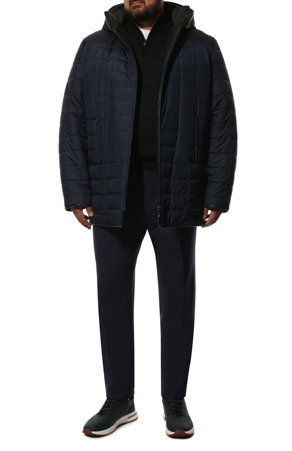 Пуховая куртка ZILLI темно-синего цвета по цене 1365000 руб., арт. MAS-CUBIK-30036/0003/62-68, фото 2 Пуховая куртка ZILLI, арт. MAS-CUBIK-30036/0003/62-68, фото 2