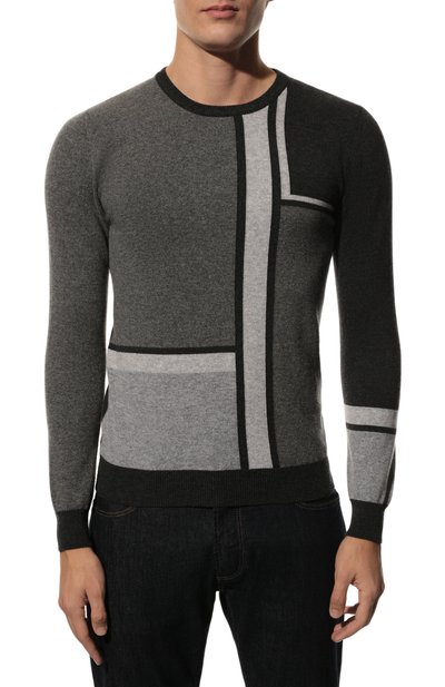 Кашемировый джемпер IL BORGO CASHMERE темно-серого цвета по цене 83150 руб., арт. 58-180-M0DG0, фото 3 Кашемировый джемпер IL BORGO CASHMERE, арт. 58-180-M0DG0, фото 3