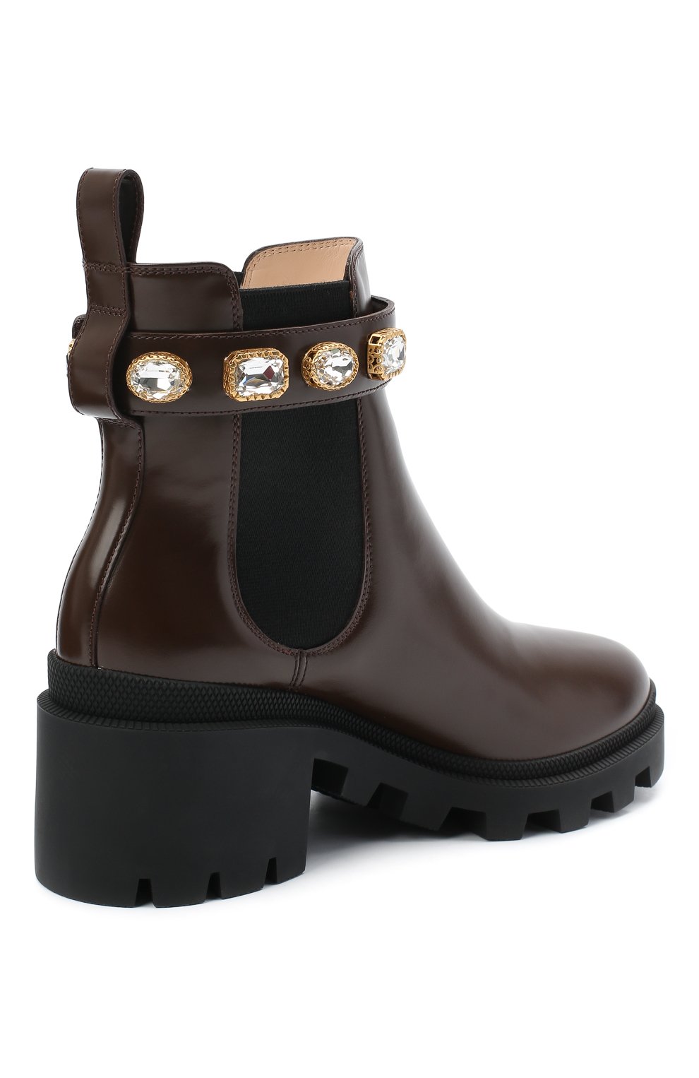 Кожаные ботильоны trip GUCCI, арт. 550036/DKS00, фото 4