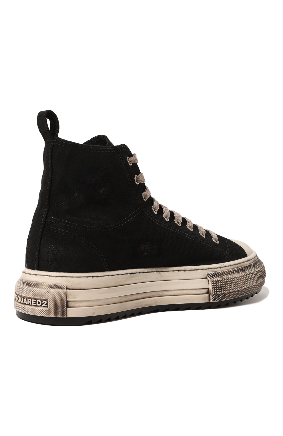 Текстильные кеды berlin DSQUARED2 черного цвета по цене 59950 руб., арт. SNM0293 25406367, фото 5 Текстильные кеды berlin DSQUARED2, арт. SNM0293 25406367, фото 5