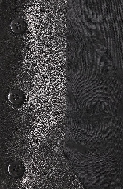 Кожаный жилет Ann Demeulemeester B0012418/LT151 Чёрный  B0012418/LT151 Фото 7
