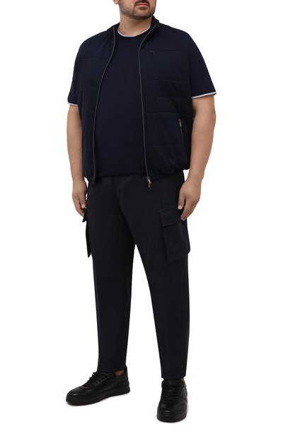 Брюки-карго из шерсти и хлопка CORTIGIANI, арт. 213604/0000/2295/60-70, фото 2