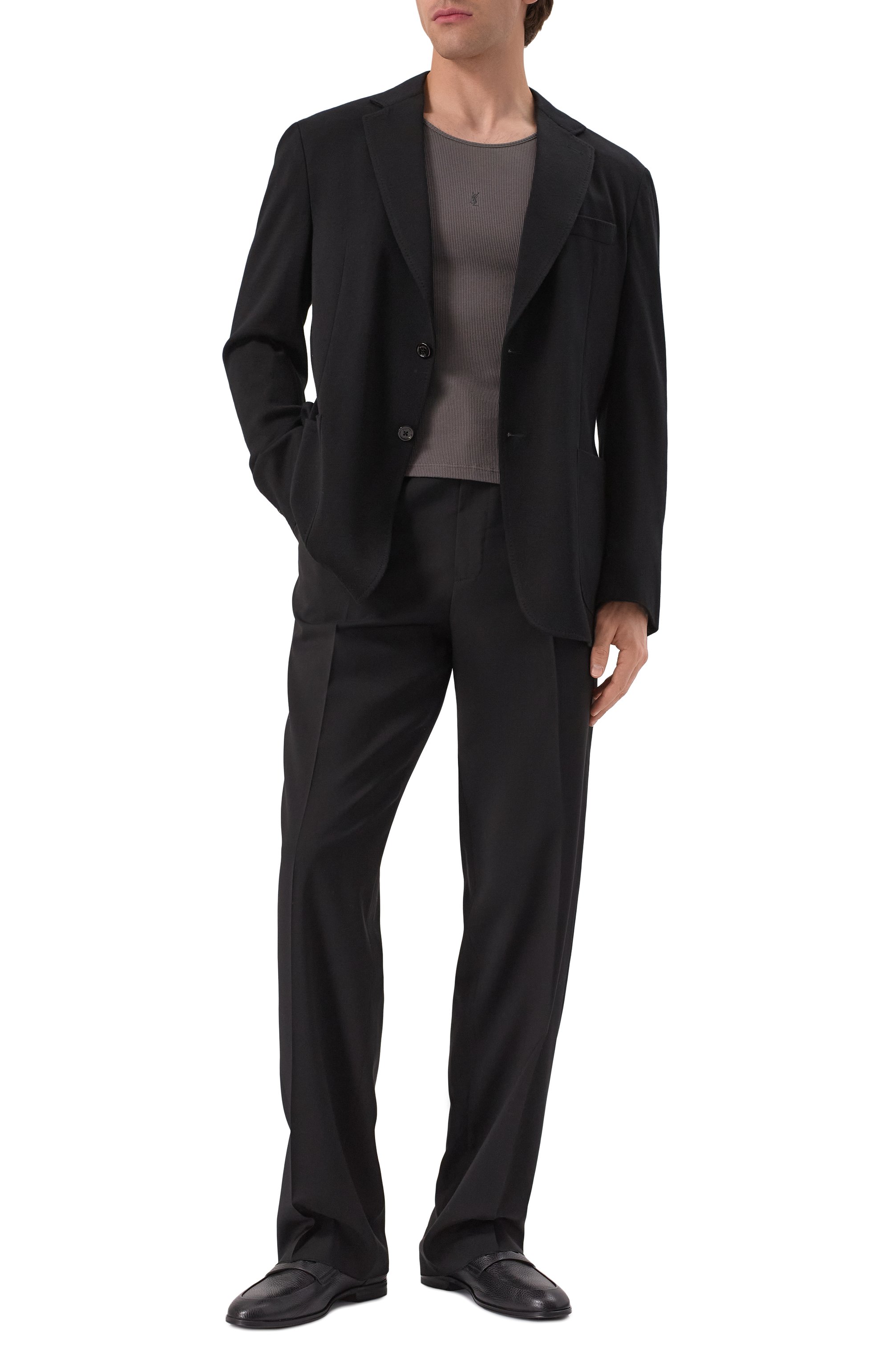 Хлопковая майка SAINT LAURENT, арт. 818532/Y37EC, фото 2