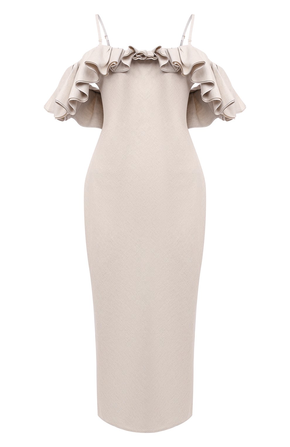 Платье из хлопка и льна JACQUEMUS, арт. 203DR01/128160, фото 1