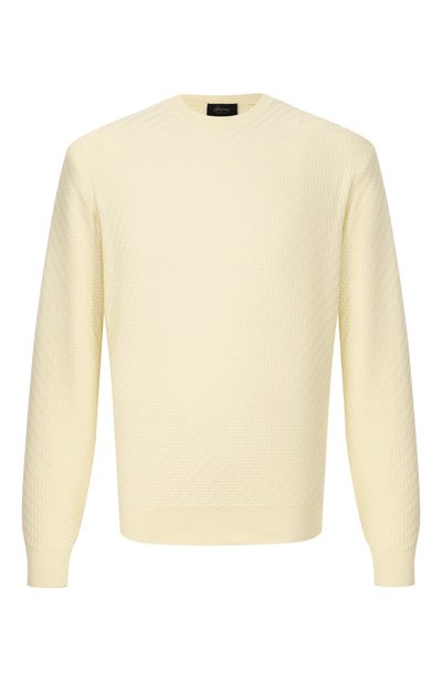 Джемпер из хлопка и шелка BRIONI кремового цвета по цене 136500 руб., арт. UMQ90L/PAK22, фото 1 Джемпер из хлопка и шелка BRIONI, арт. UMQ90L/PAK22, фото 1