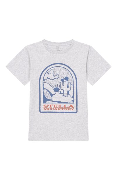 Хлопковая футболка STELLA MCCARTNEY, арт. TZ8P11