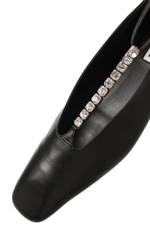 Кожаные балетки Jil Sander J15WZ0021/P4864 Чёрный  J15WZ0021/P4864 Фото 7