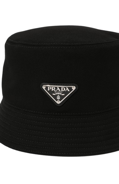 Хлопковая панама PRADA, арт. 2HC137-2DXI-F0002, фото 4