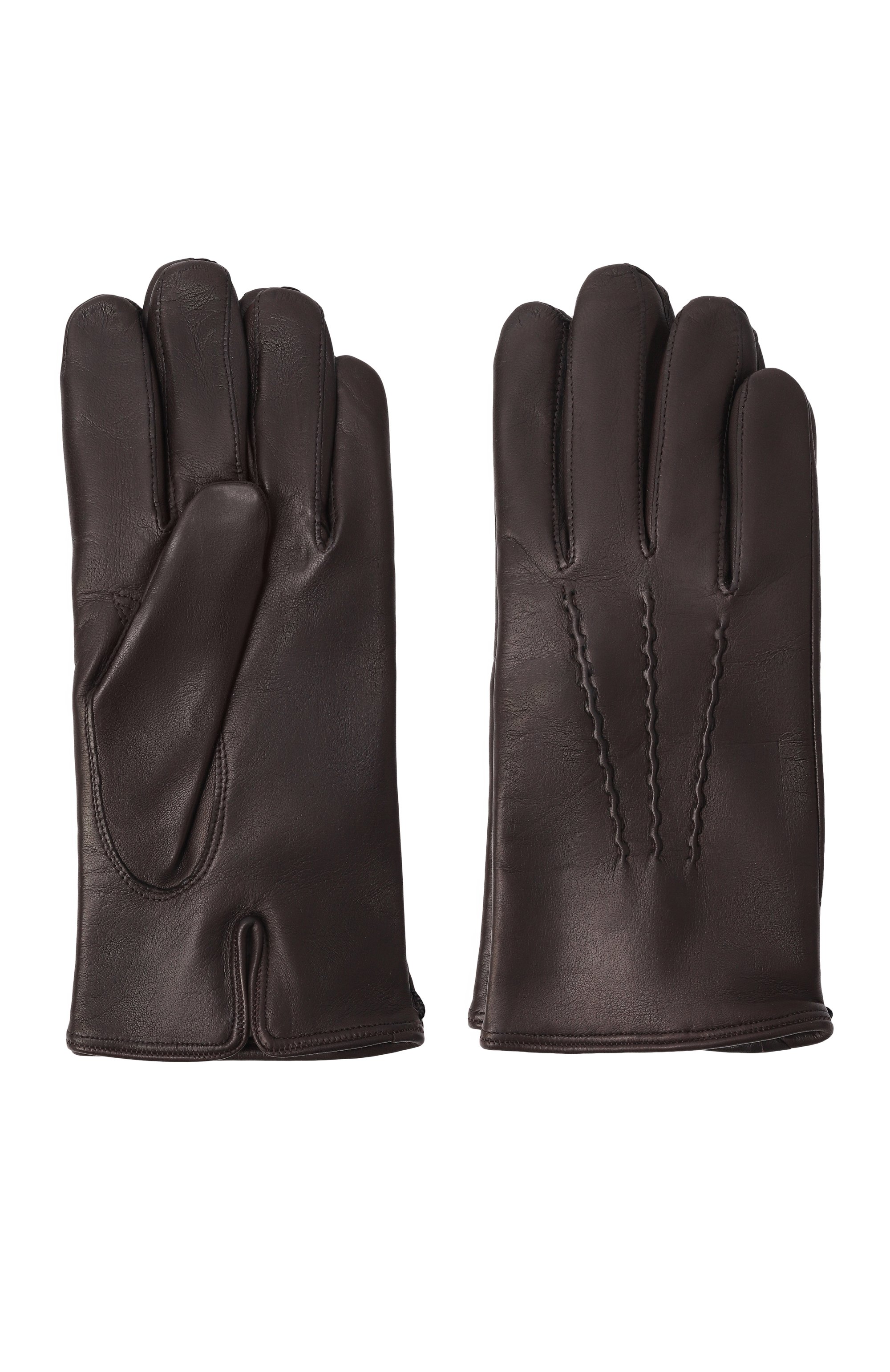 Кожаные перчатки MVST, арт. SG12/325BM 4020/NAPPA CASH LINED, фото 2