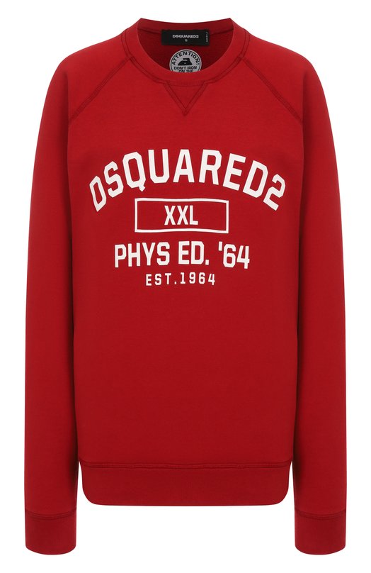 Хлопковый свитшот Dsquared2 S72GU0517/S25030 Красный S72GU0517/S25030