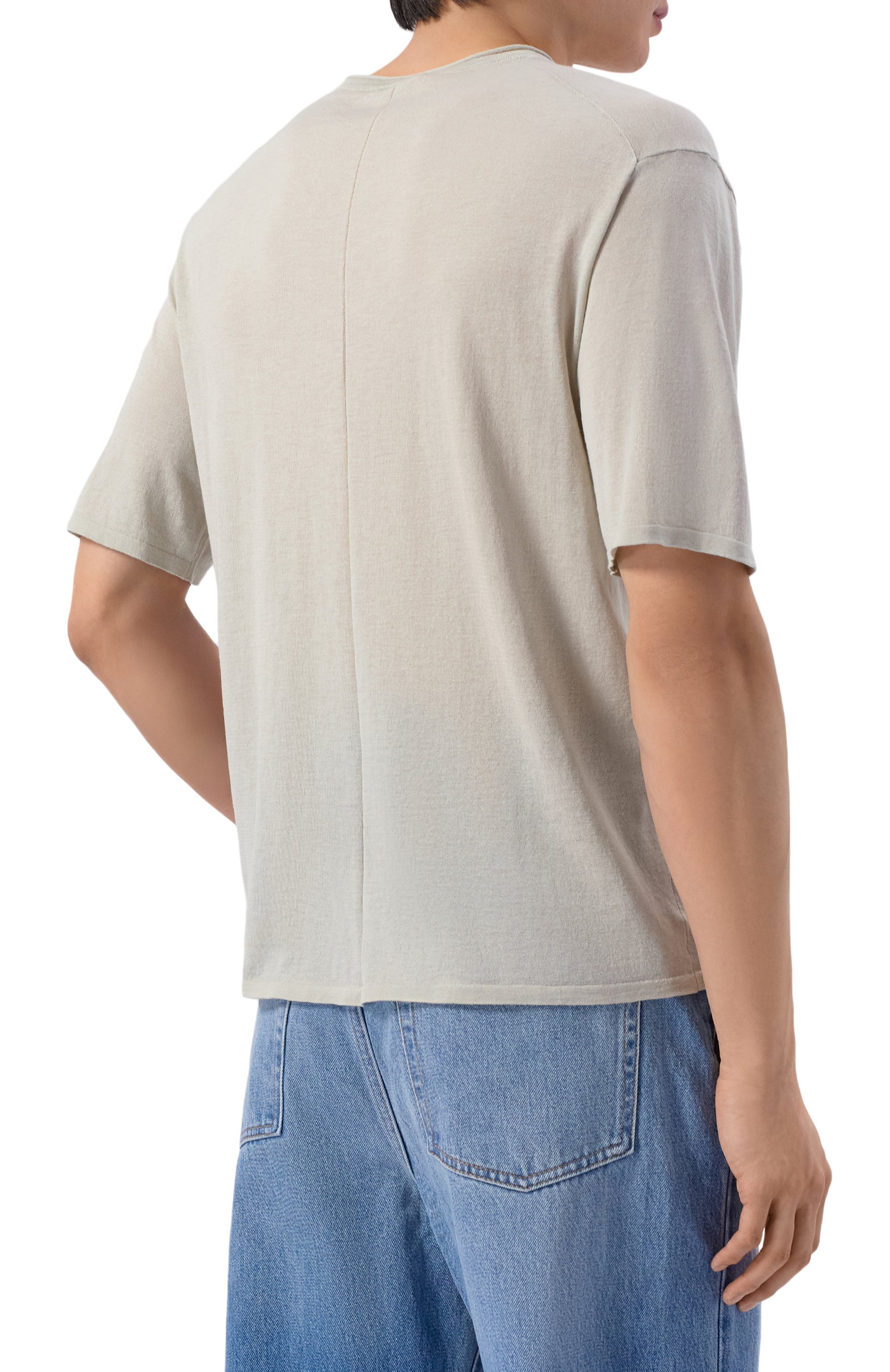 Футболка из шелка и хлопка 12 STOREEZ, арт. 137280, фото 4