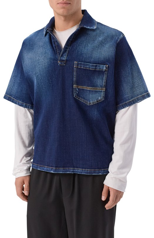 Джинсовая рубашка Dsquared2 S74DM1027/S30664 Синий  S74DM1027/S30664 Фото 3