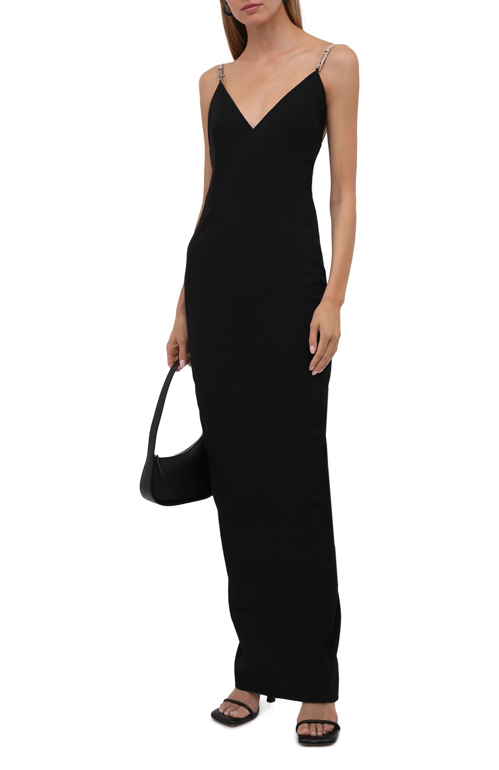 Платье из хлопка и вискозы RICK OWENS, арт. RP02A7517/GG, фото 2