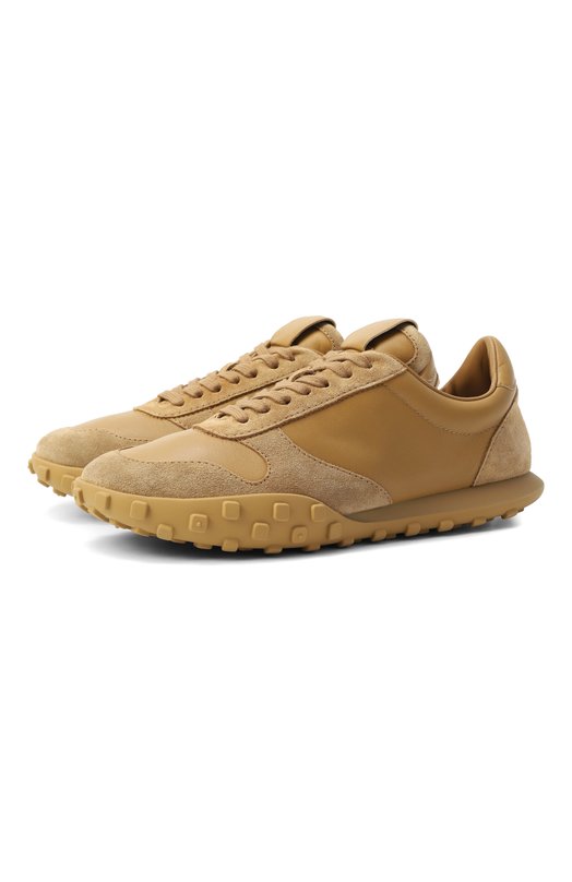 Кожаные кроссовки Moon Jil Sander J16WS0031/P7394 Бежевый J16WS0031/P7394
