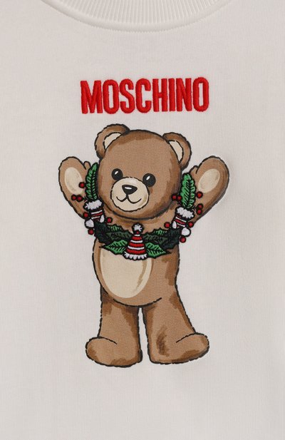 Хлопковый свитшот MOSCHINO, арт. HQF08V/LCA14/4-8, фото 3