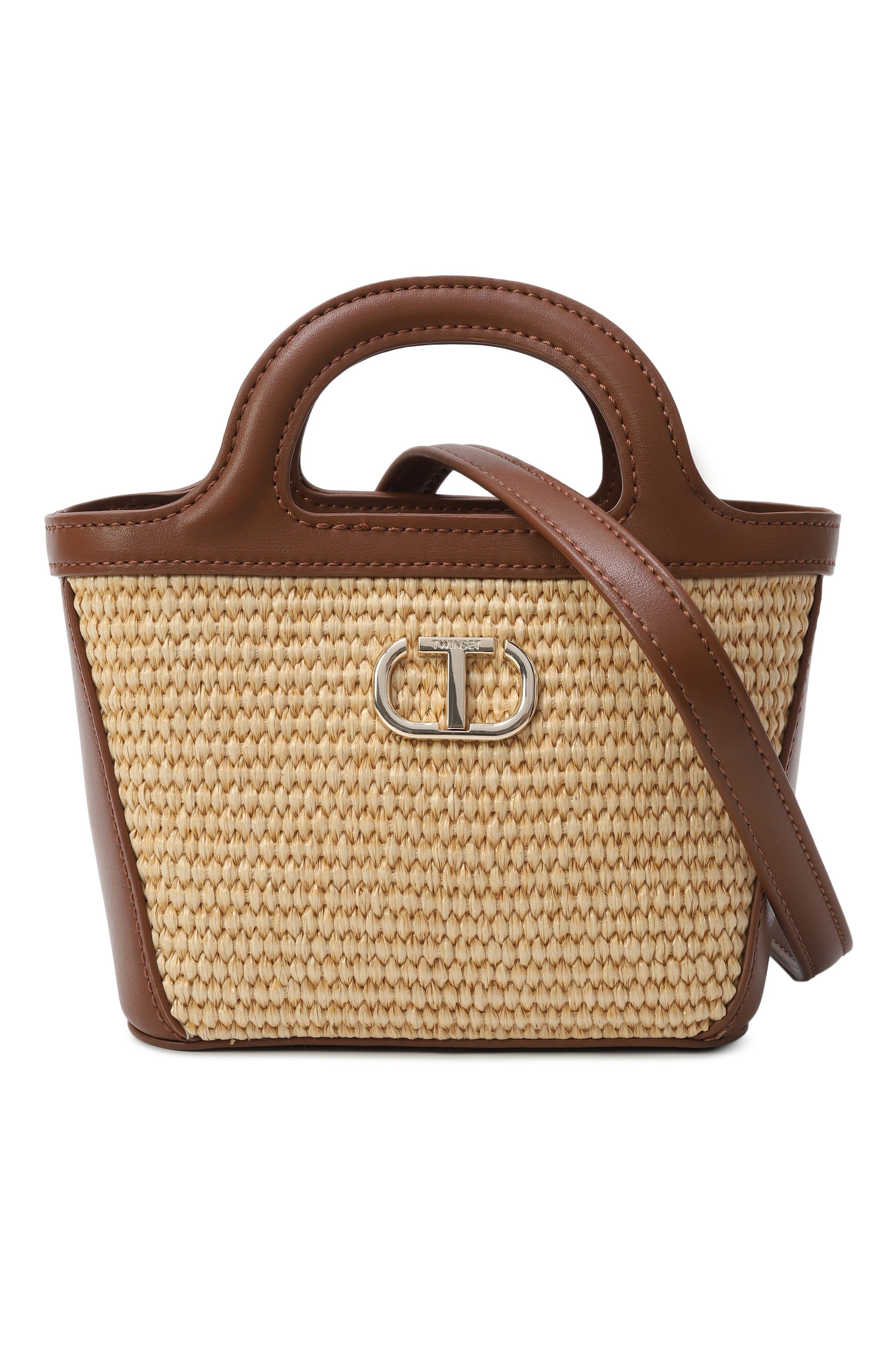 Сумка TWINSET бежевого цвета по цене 13150 руб., арт. 251GJ8012, фото 4 Сумка TWINSET, арт. 251GJ8012, фото 4