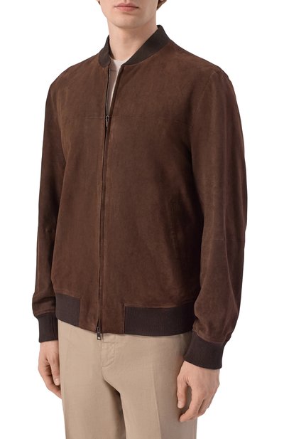 Замшевый бомбер ANDREA CAMPAGNA, арт. 232621/AC/00332I, фото 3