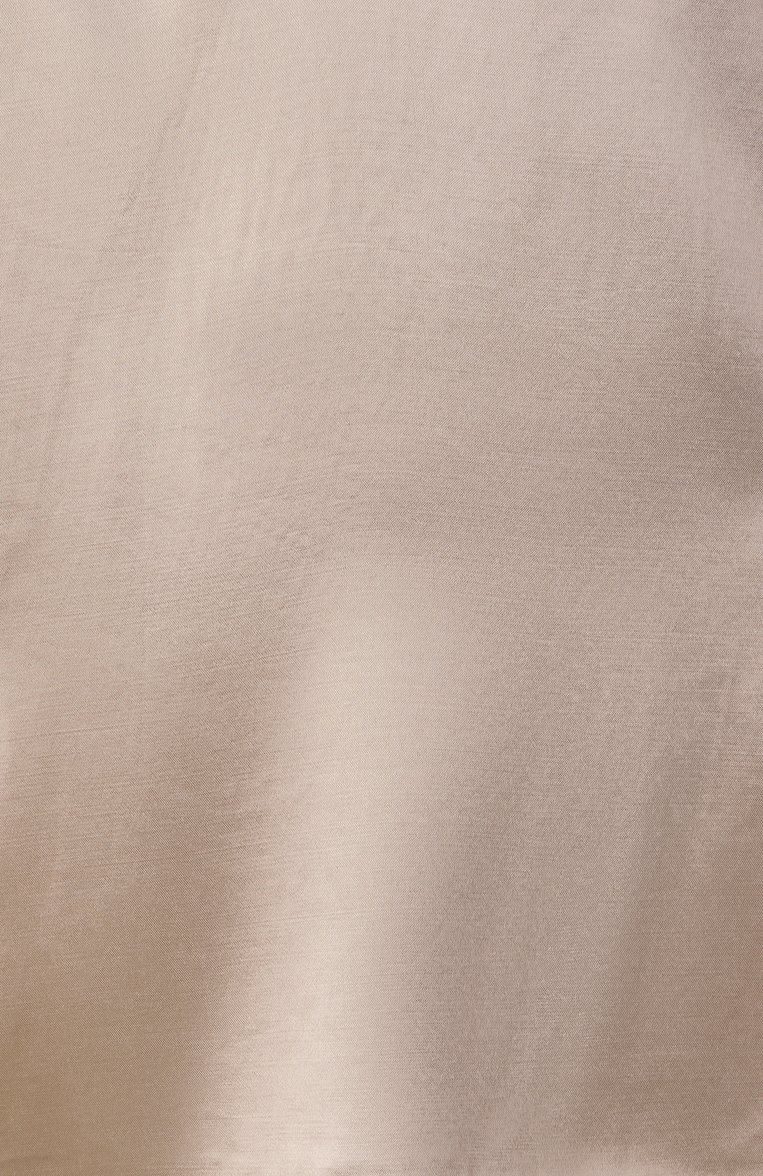 Женский атласный топ KITON бежевого цвета, арт. D47455K0911E01 | Фото 6 (Длина (для топов): Стандартные; Материал внешний: Вискоза; Рукава: На бретелях; Стили: Минимализм; Автоматизация состава: Проставлено; Автоматизация ТО: Проставлено)