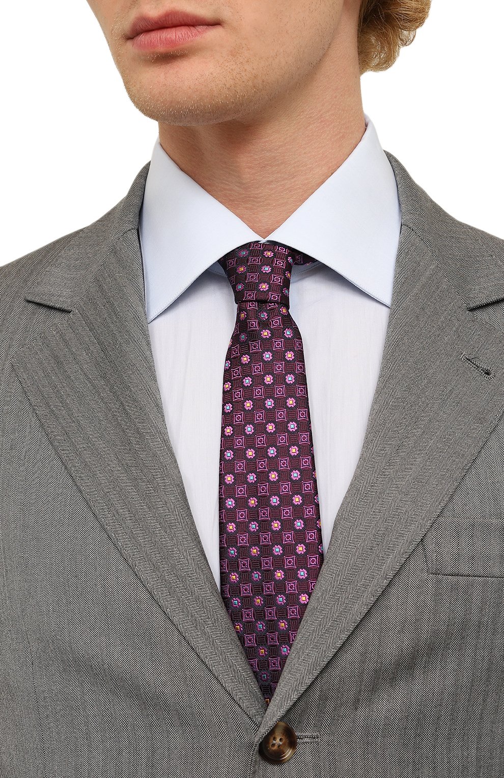 Шелковый галстук CANALI, арт. 18/HJ03778, фото 2