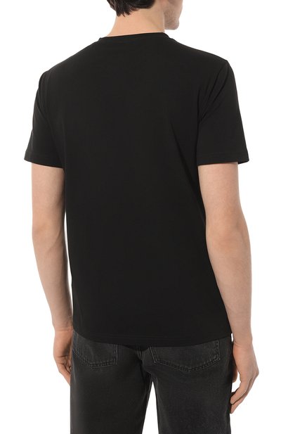 Хлопковая футболка EA7 черного цвета по цене 7410 руб., арт. 3DPT37/PJMUZ, фото 4 Хлопковая футболка EA7, арт. 3DPT37/PJMUZ, фото 4