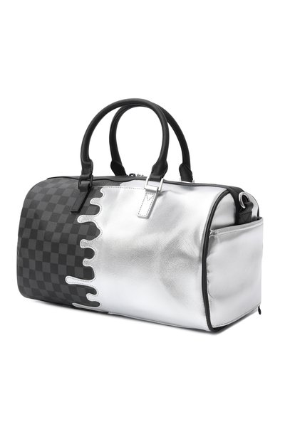 Дорожная сумка silver side drip black check SPRAYGROUND, арт. 910D8925NSZ/SILVER SIDE DRIP BLACK CHECK MINI DUFF