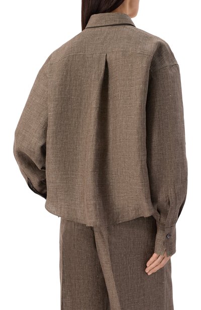 Льняная рубашка BRUNELLO CUCINELLI, арт. MQ194M3M06, фото 4