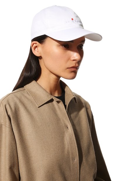 Хлопковая бейсболка KITON белого цвета по цене 62450 руб., арт. DCAPP06X0667A, фото 2 Хлопковая бейсболка KITON, арт. DCAPP06X0667A, фото 2