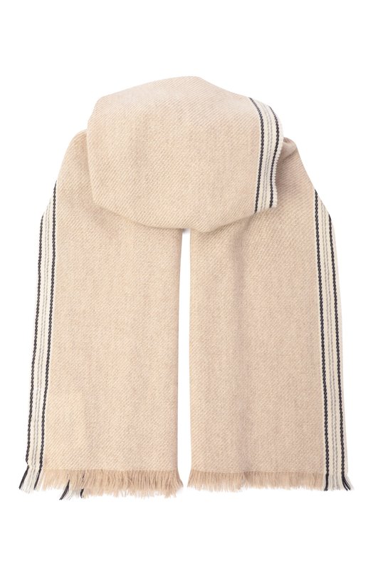 Кашемировый шарф Brunello Cucinelli MSC667AG Бежевый MSC667AG