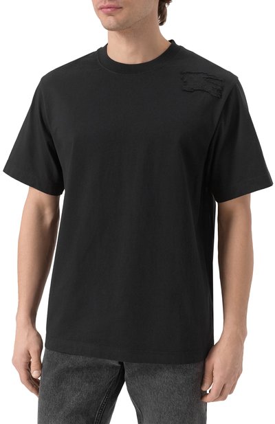 Хлопковая футболка BURBERRY, арт. 8107459, фото 3