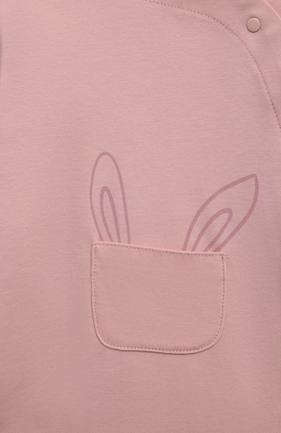 Хлопковый комбинезон SANETTA розового цвета по цене 6200 руб., арт. 222240, фото 3 Хлопковый комбинезон SANETTA, арт. 222240, фото 3