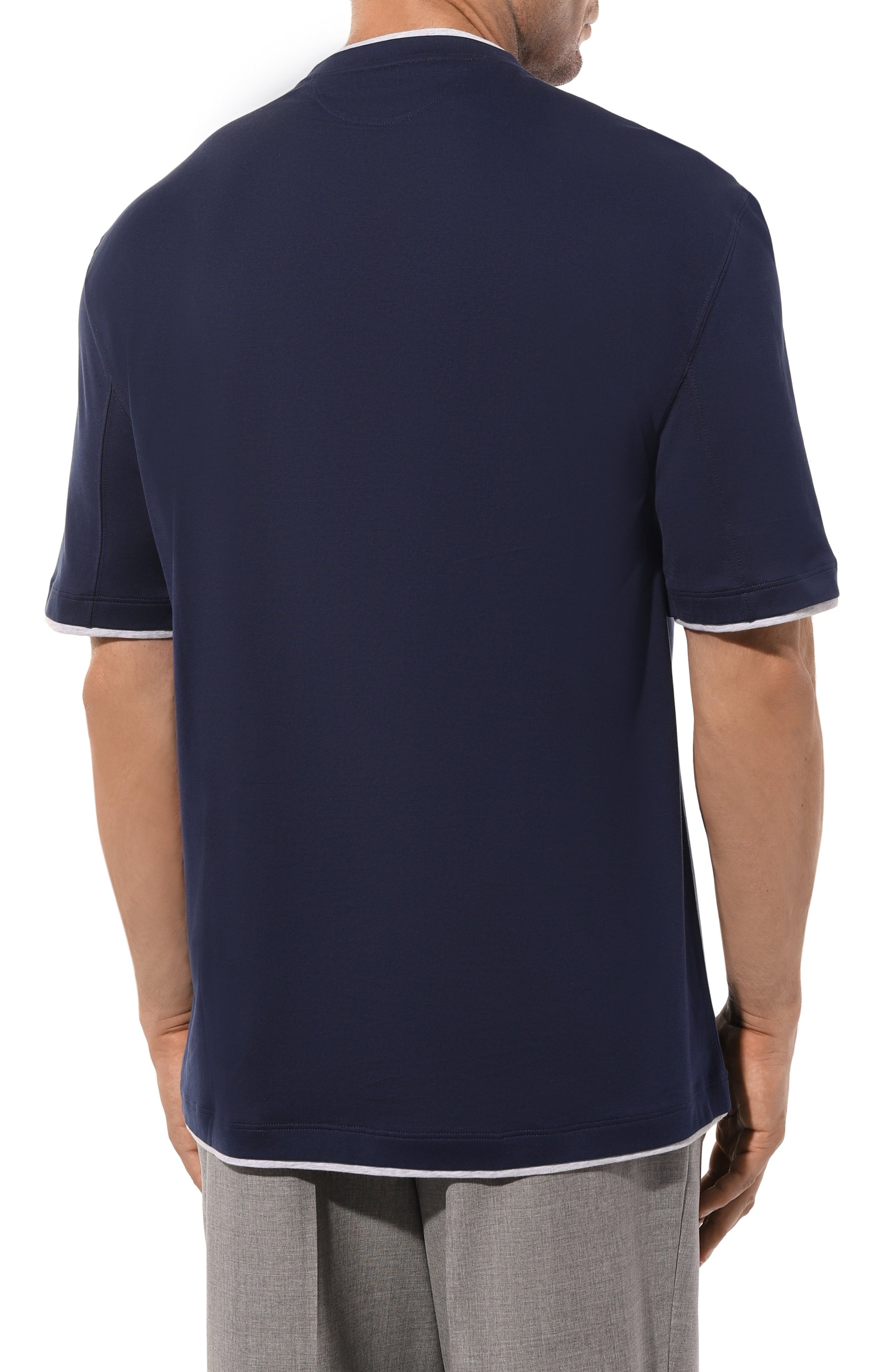 Хлопковая футболка BRUNELLO CUCINELLI, арт. M0B137427W, фото 4