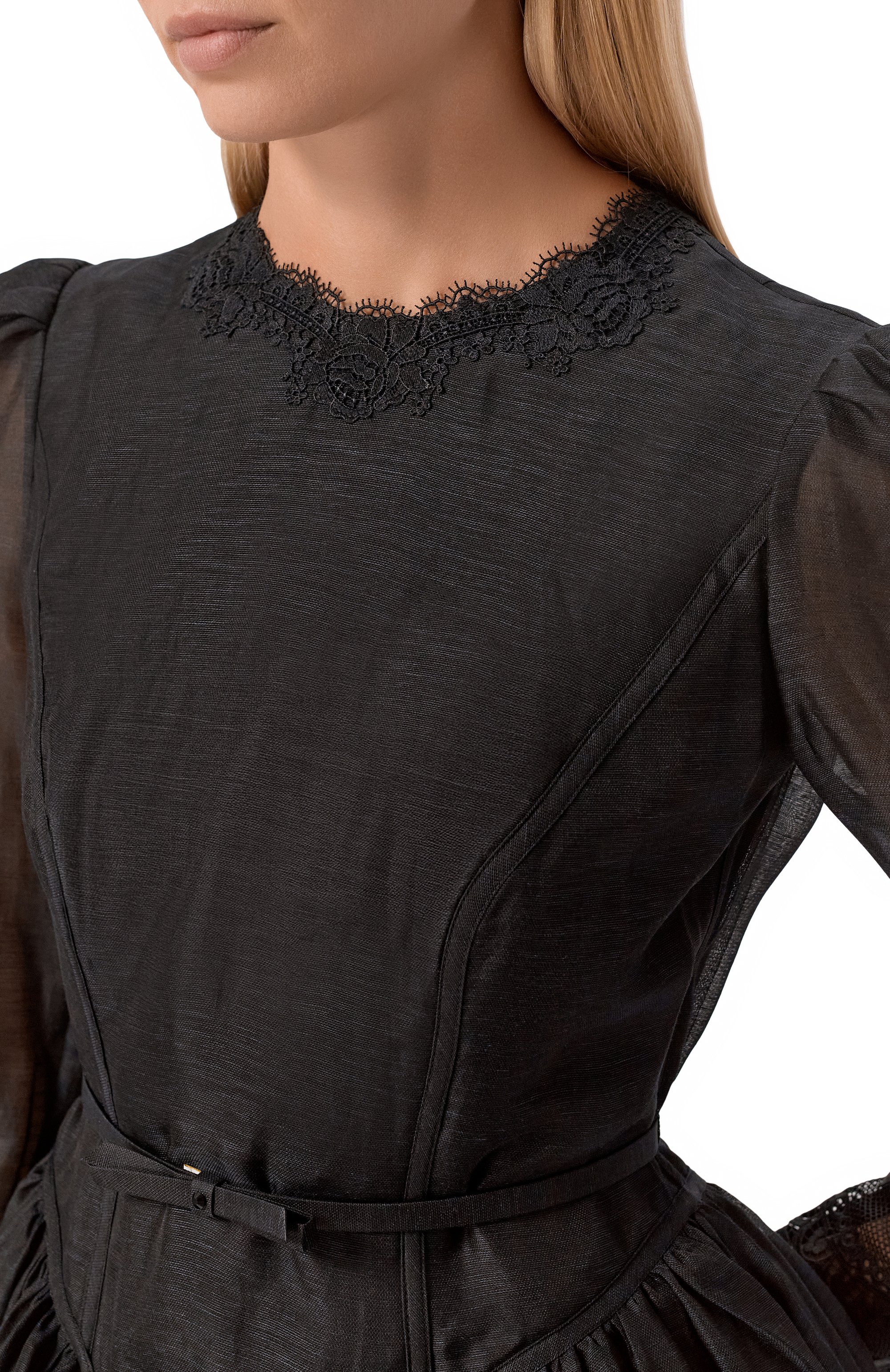 Платье изо льна и шелка ZIMMERMANN, арт. 5241DF251, фото 4