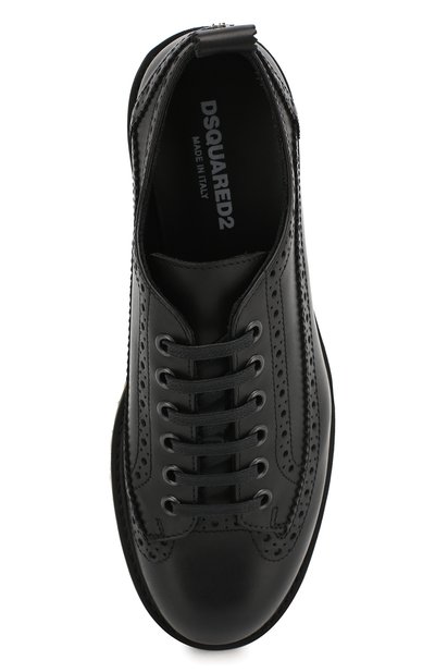 Кожаные дерби с брогированием DSQUARED2, арт. 54262/36-41, фото 4