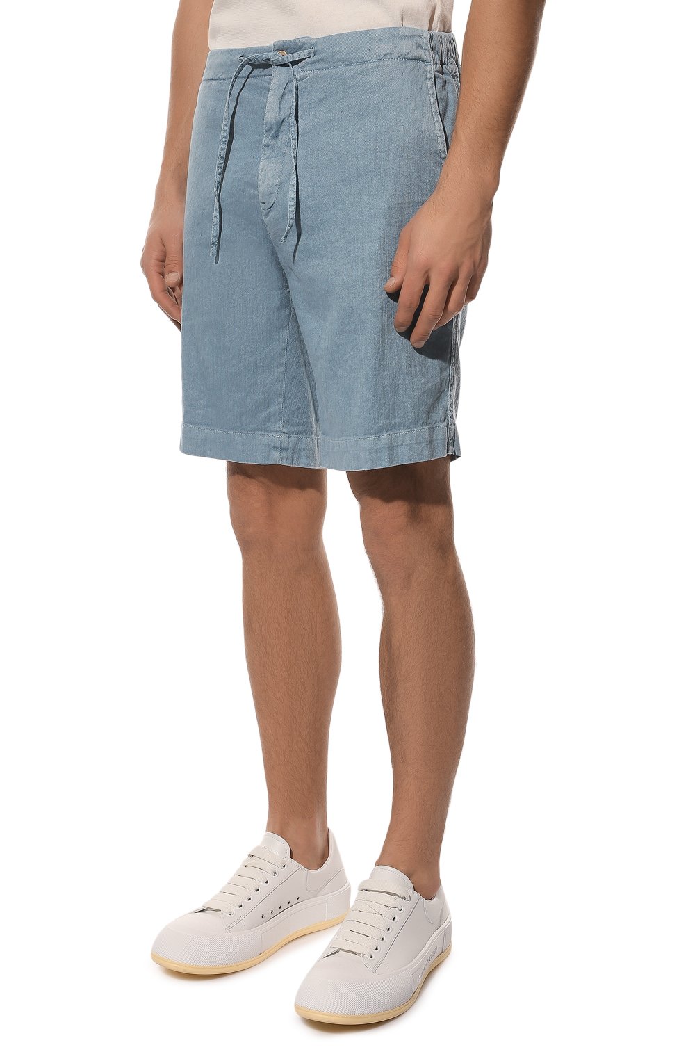 Шорты изо льна и хлопка LORO PIANA, арт. FAM1895, фото 3