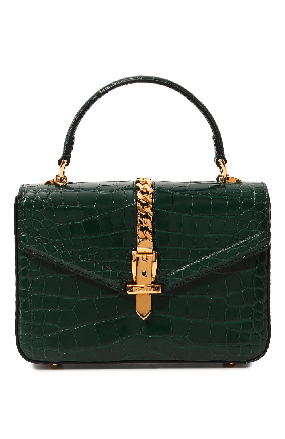 Сумка sylvie 1969 из кожи аллигат ора GUCCI, арт. 589479 EV40G, фото 1