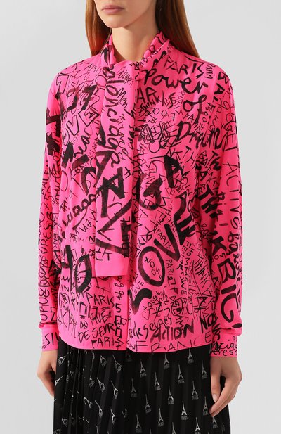 Блузка BALENCIAGA розового цвета по цене 96600 руб., арт. 596612/TGLT3, фото 3 Блузка BALENCIAGA, арт. 596612/TGLT3, фото 3