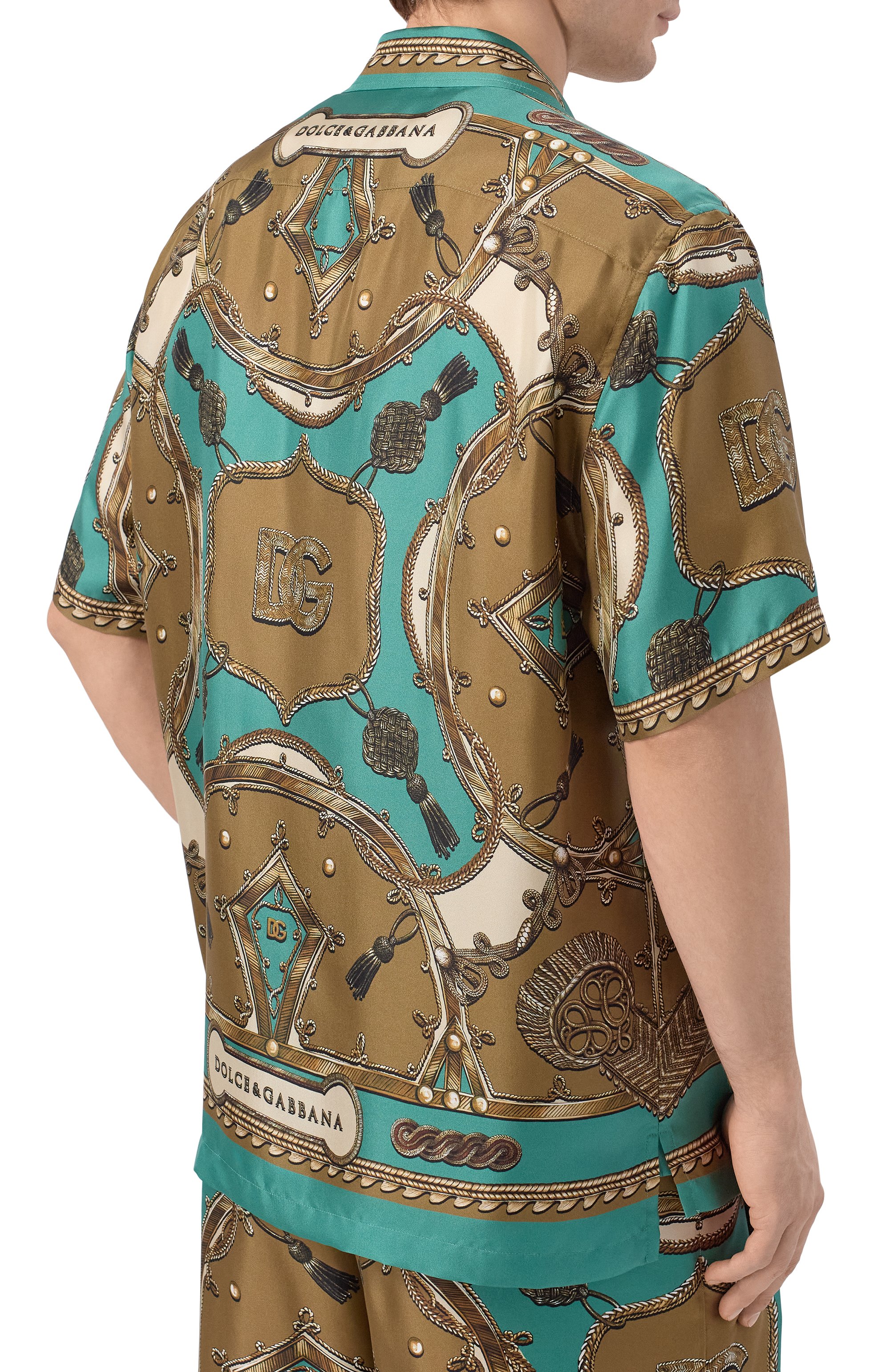 Шелковая рубашка DOLCE & GABBANA, арт. G5JH9T/HI12C, фото 4