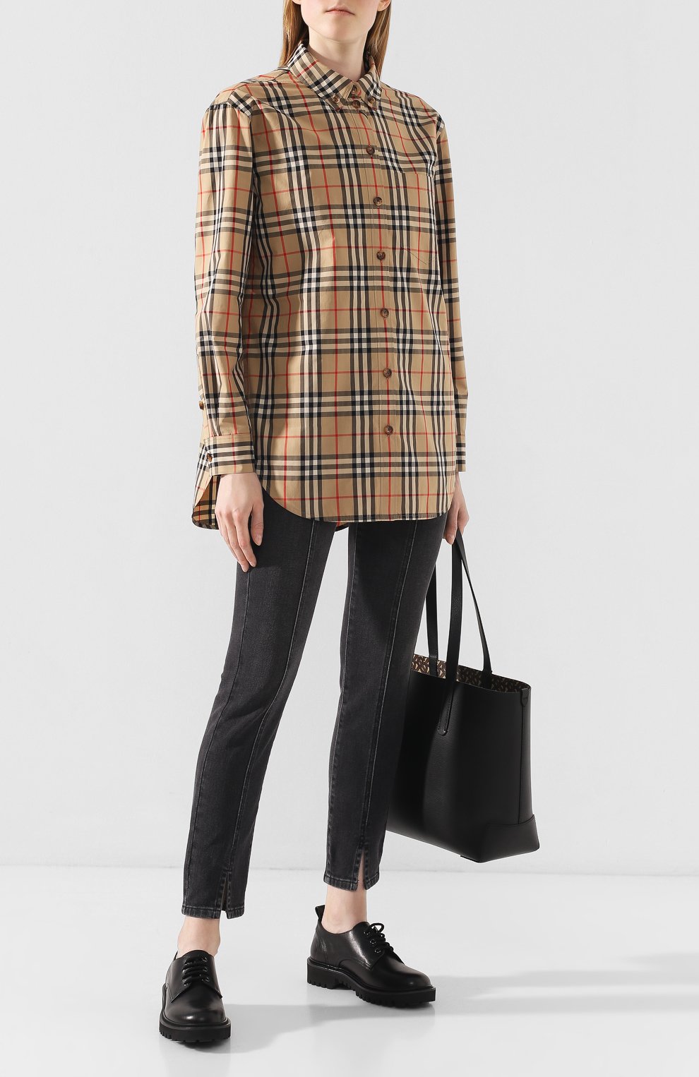 Хлопковая рубашка BURBERRY, арт. 8022797, фото 2