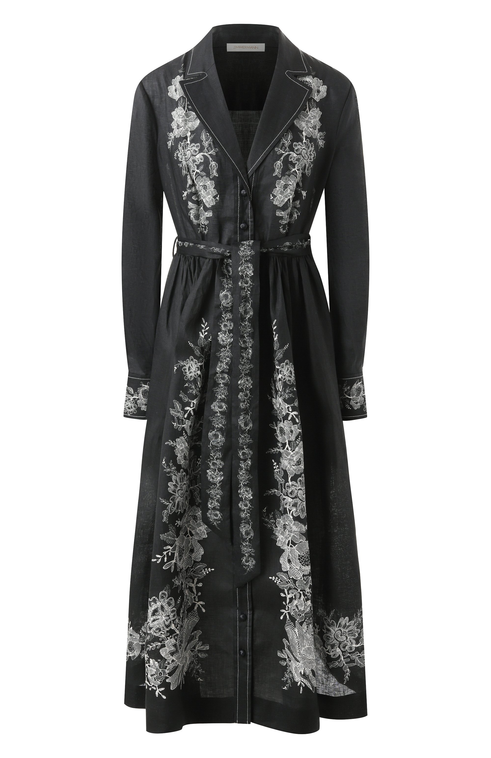 Льняное платье ZIMMERMANN, арт. 2409DR25R, фото 1