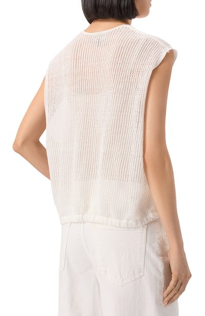 Топ изо льна и хлопка EMPORIO ARMANI, арт. EW001751/AF15938, фото 4