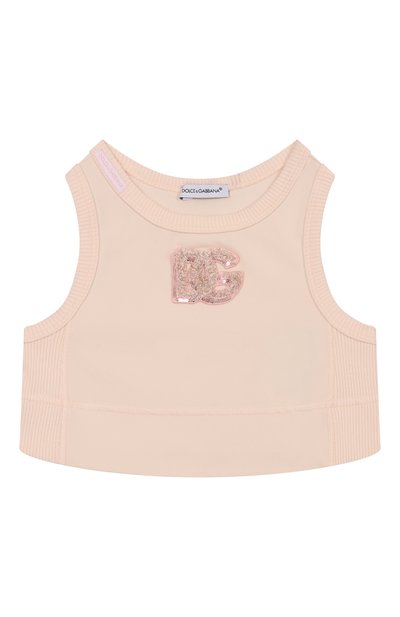 Хлопковый топ DOLCE & GABBANA, арт. L5JN84/G7PKS/2-8