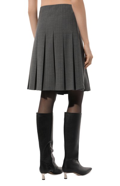 Плиссированная юбка VIVETTA серого цвета по цене 62300 руб., арт. VS2G00024-TE022, фото 4 Плиссированная юбка VIVETTA, арт. VS2G00024-TE022, фото 4