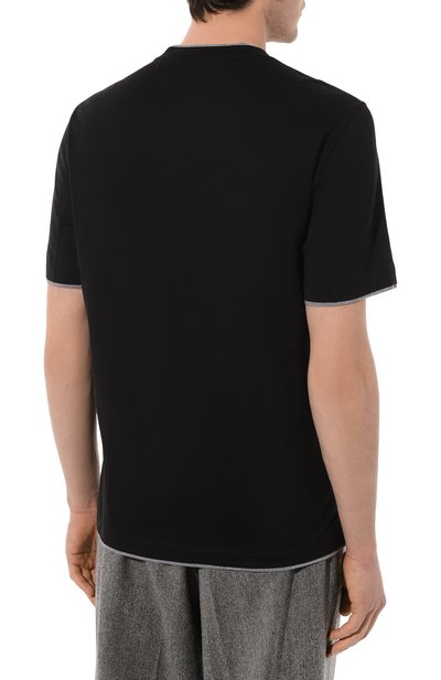 Хлопковая футболка BRUNELLO CUCINELLI, арт. M0B137427, фото 4