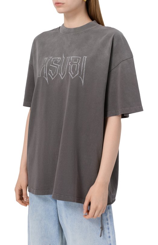Хлопковая футболка Ksubi WSP25TE008 Серый  WSP25TE008 Фото 3